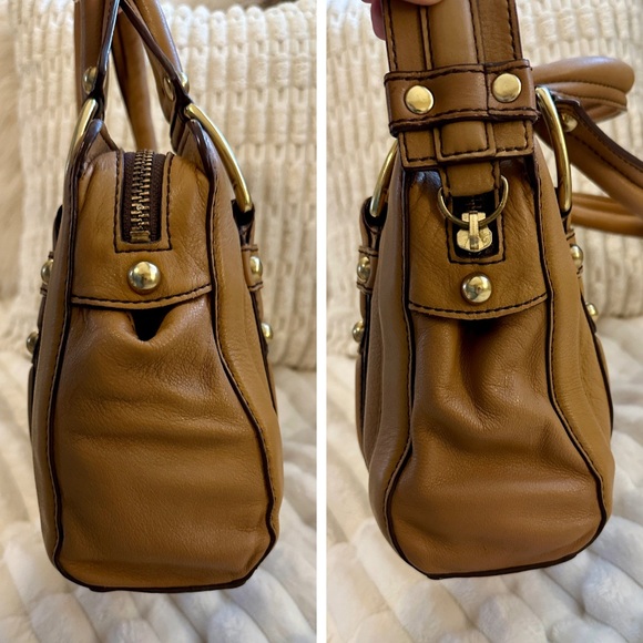 Vintage Banana Republic Camel Leather Satchel | Style 546453 | 2008 | - Picture 5 of 16